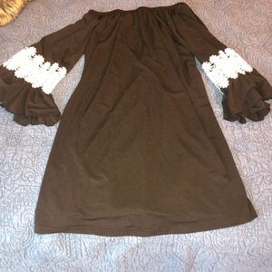 Black off the shoulder dress/tunic